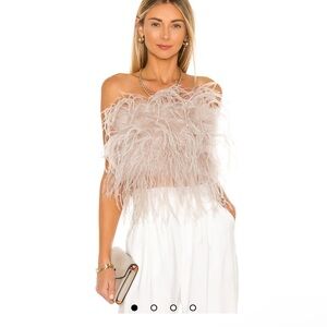 LAMARQUE Soft Beige Faux Fur Jacket